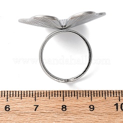 304 Stainless Steel Cuff Rings&nbsp;RJEW-D306-19P