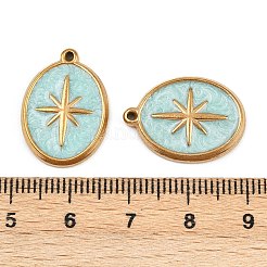 304 Stainless Steel Enamel Pendants&nbsp;STAS-I352-05G-02