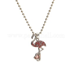 Alloy Colorful Rhinestone Pendant Necklaces for Kid&nbsp;FS-WG8D677-04