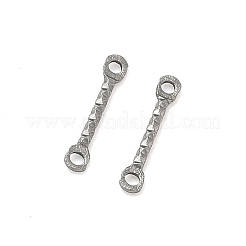 Textured 304 Stainless Steel Connector Charms&nbsp;STAS-H260-02P