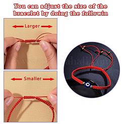 Adjustable Nylon Threads Braided Bead Bracelets&nbsp;BJEW-SZ0001-52