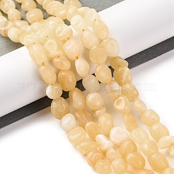 Natural Yellow Jade Beads Strands&nbsp;G-G146-A20-01