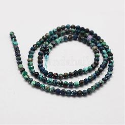 Natural Chrysocolla Beads Strands&nbsp;G-G663-09-3mm