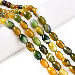 Dyed Natural Agate Beads Strands&nbsp;G-T141-15B-01