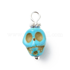 Synthetic Turquoise Pendants&nbsp;PALLOY-JF01841