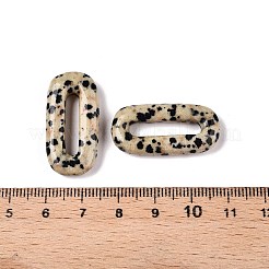 Natural Dalmatian Jasper Oval Pendants&nbsp;G-N342-105J