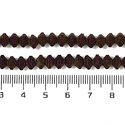 Electroplated Natural Lava Rock Beads Strands&nbsp;G-A234-F02-01F