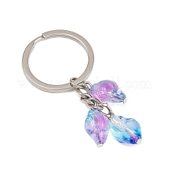7Pcs Transparent Spray Paint Glass Keychains&nbsp;KEYC-JKC01391