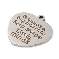 Non-Tarnish 201 Stainless Steel Pendants&nbsp;STAS-L079-21P