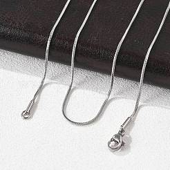 Tarnish Resistant 304 Stainless Steel Snake Chain Necklaces&nbsp;NJEW-E026-12P