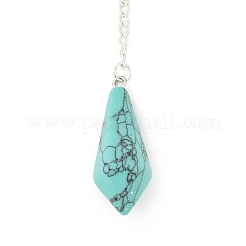 Synthetic Turquoise Cone Pointed Dowsing Pendulums&nbsp;G-A249-02S-05