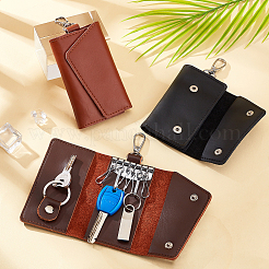 3Pcs 3 Colors Leather Car Key Holder Bags&nbsp;AJEW-WR0001-24