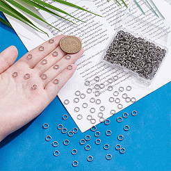 500Pcs Non-Tarnish 304 Stainless Steel Split Rings&nbsp;STAS-UN0065-26P-02