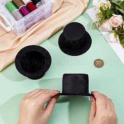 EVA Polyester Cloth Round Fascinator Hat Base for Doll&nbsp;DIY-WH0591-368B