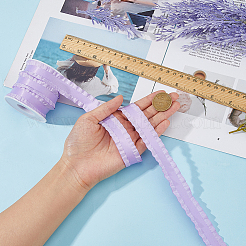 10 Yards Polyester Pleated Edged Ribbon for Clothing Decoration&nbsp;DIY-FI0001-13D