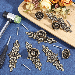 Flower Zinc Alloy Drawer Handle&nbsp;FIND-WH0366-399