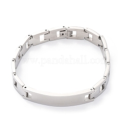 201 Stainless Steel Watch Band Chain Bracelets&nbsp;BJEW-B078-175P