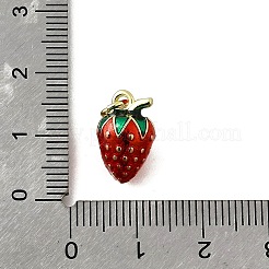 Brass with Enamel Charms&nbsp;KK-Q066-01B-G