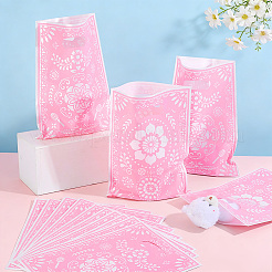 100Pcs Flower Printed Paper Storage Bags&nbsp;ABAG-WH0040-55