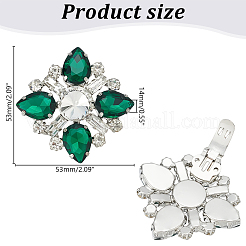 2Pairs Detachable Rhinestone Shoe Decorations&nbsp;DIY-AR0004-51A