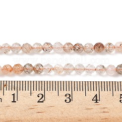 Natural Rutilated Quartz Beads Strands&nbsp;G-L622-C06-4mm