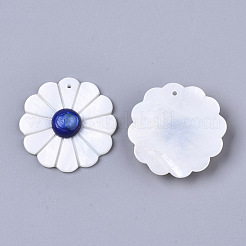 Natural Freshwater Shell Pendants&nbsp;SHEL-S276-71