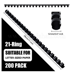 200Pcs Plastic Binding Combs&nbsp;OFST-GO0001-03