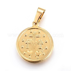 201 Stainless Steel Pendants&nbsp;STAS-O111-04G