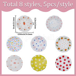 40Pcs 8 Styles Plastic Tray Mini Model&nbsp;DIY-BM0002-46