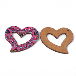 Printed Basswood Pendants&nbsp;X-WOOD-S045-012A