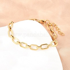 304 Stainless Steel Cable Chains Bracelet & Necklace Jewelry Sets&nbsp;SJEW-L199-04G