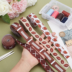 20 Yards 4 Colors Sport Theme Polyester Grosgrain Ribbon&nbsp;OCOR-PH0002-76