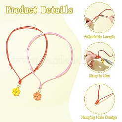 30Pcs 10 Colors Adjustable Waxed Polyester Cord Necklace Making&nbsp;NJEW-CJ00003