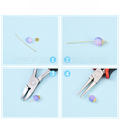Brass Ball Head Pins&nbsp;KK-YW0004-03D-P