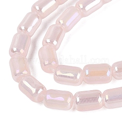 Electroplate Imitation Jade Glass Beads Strands&nbsp;EGLA-Q132-03A-B02