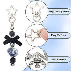 40Pcs 2 Styles Zinc Alloy Swivel Lobster Clasps&nbsp;FIND-SP0002-56A