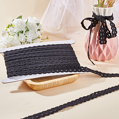 10M Flat Nylon Wavy Elastic Cord&nbsp;OCOR-GF0002-98B