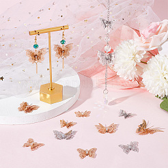 24Pcs 12 Style Brass Filigree Pendants and Links Sets&nbsp;KK-SC0003-47