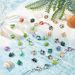 108Pcs 9 Colors Synthetic Turquoise Dyed Beads&nbsp;G-NB0005-43