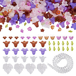 360Pcs 9 Styles Transparent Acrylic Beads&nbsp;MACR-TA0002-73
