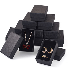 Litchi Textured Paper Jewelry Ring Earrings Storage Boxes&nbsp;CON-TAC0001-22A