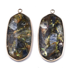 Assembled Synthetic Pyrite and Kyanite/Cyanite/Disthene Pendants&nbsp;G-R481-08
