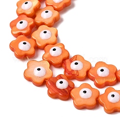 Dyed Natural Freshwater Shell Beads Strands&nbsp;SHEL-A006-03D