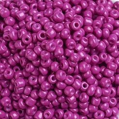 Baking Paint Glass Seed Beads&nbsp;SEED-US0003-4mm-K21