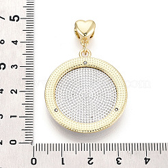Religion Brass Pendants&nbsp;KK-T080-06GP