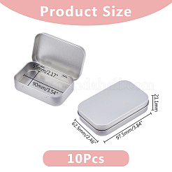 Tinplate Storage Box&nbsp;CON-WH0088-66
