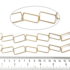 Ion Plating(IP) 304 Stainless Steel Rectangle Link Chains&nbsp;CHS-Q006-01G