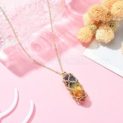 304 Stainless Steel Macrame Pouch Empty Stone Holder for Pendant Necklaces Making&nbsp;NJEW-TA00085-02