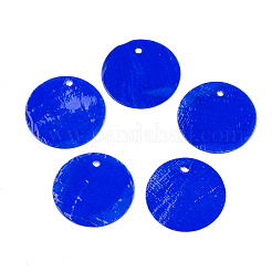 Spray Painted Capiz Shell Pendants&nbsp;SSHEL-T007-02
