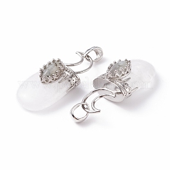Natural Quartz Crystal Pendants&nbsp;G-F639-09G-P